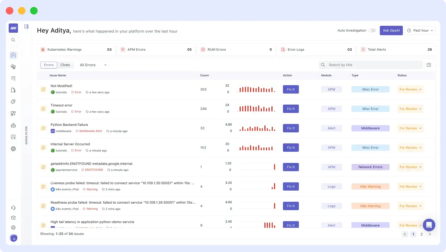 Middleware's Ops AI in Action