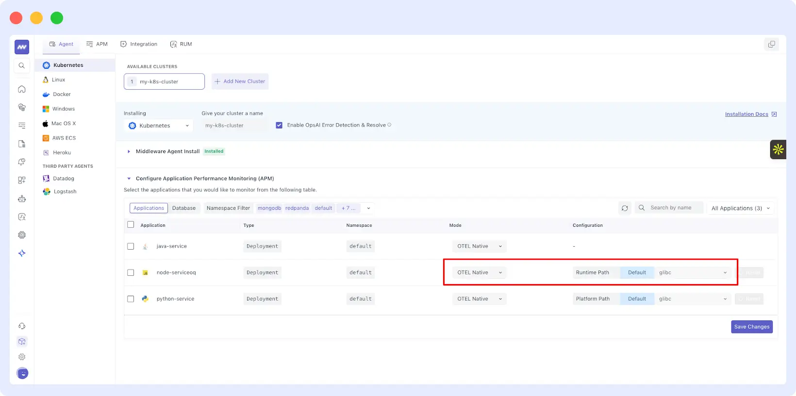 Agent Installation Update