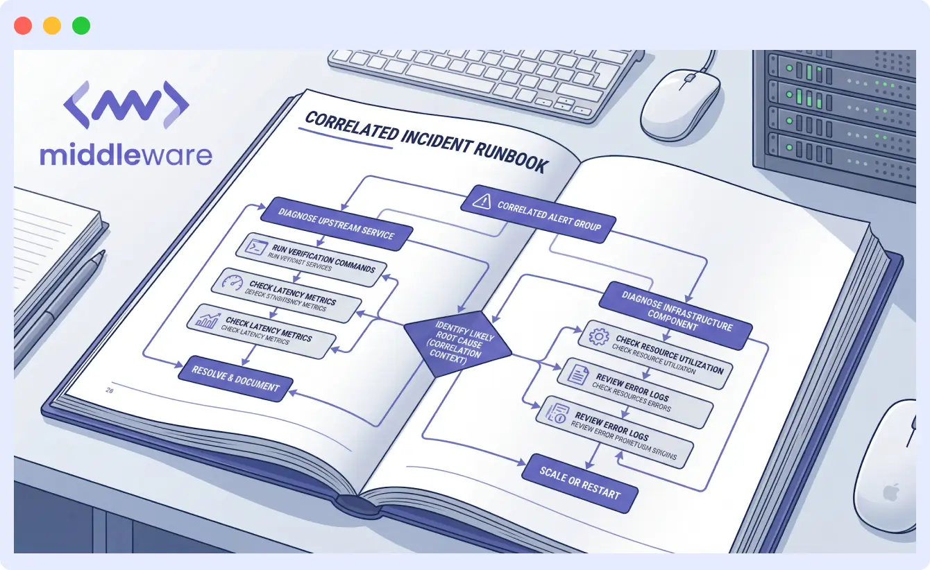 Building runbooks that leverage correlation data